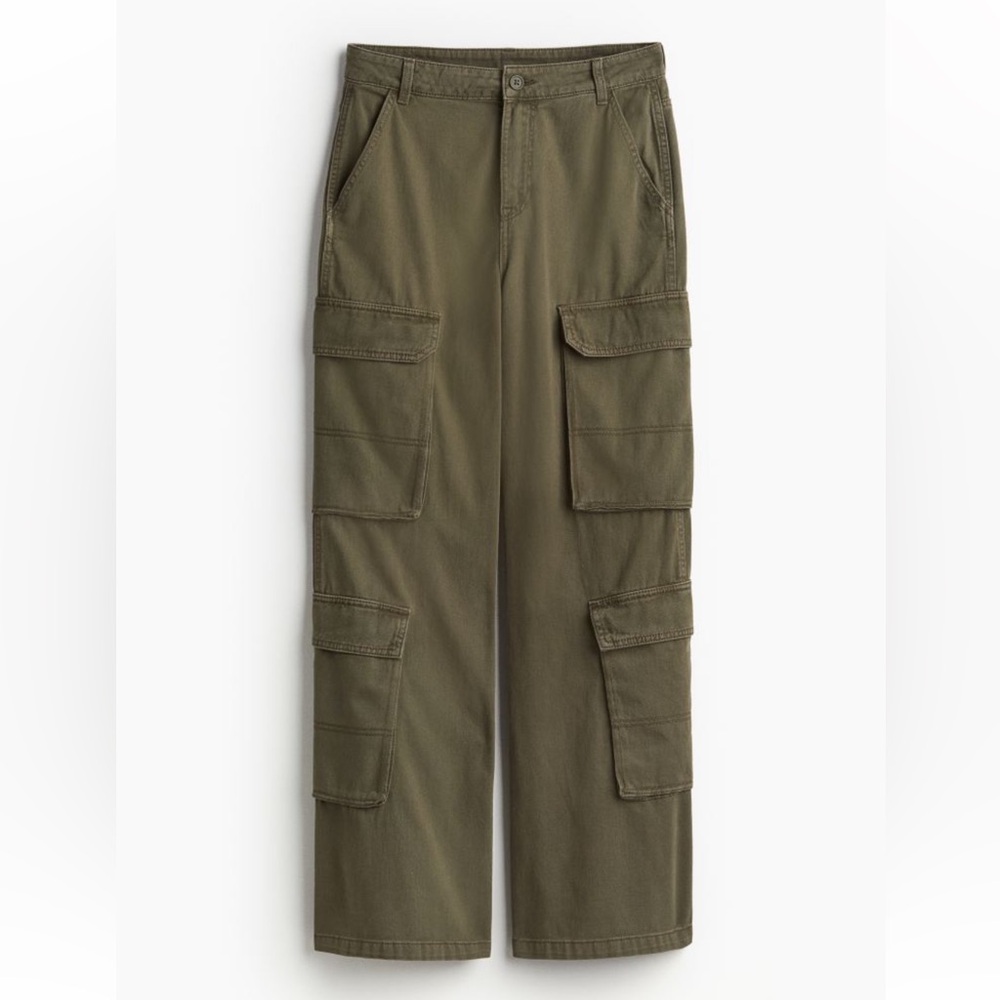 H&M Wide Leg Cargo Pants